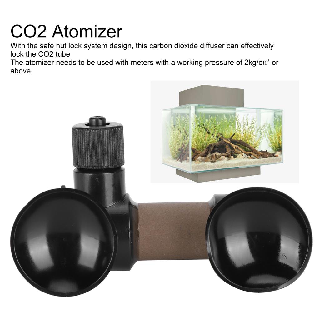 Fish Carbon Dioxide Diffuser Aquarium CO2 Diffuse Atomizer Dioxide Dissolve System