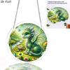 2D Flat, 1pc, 2D Flat Design Featuring an Adorable Forest Dragon Theme, 2D Flat Acrylic Suncatcher Window Hanging Ornament, Suitable As a Birthday Gif