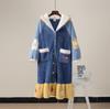 Women's Snow White Long Coral Fleece Pajama Set - Autumn/Winter Flannel Robe & Nightgown with Parent-Child Style