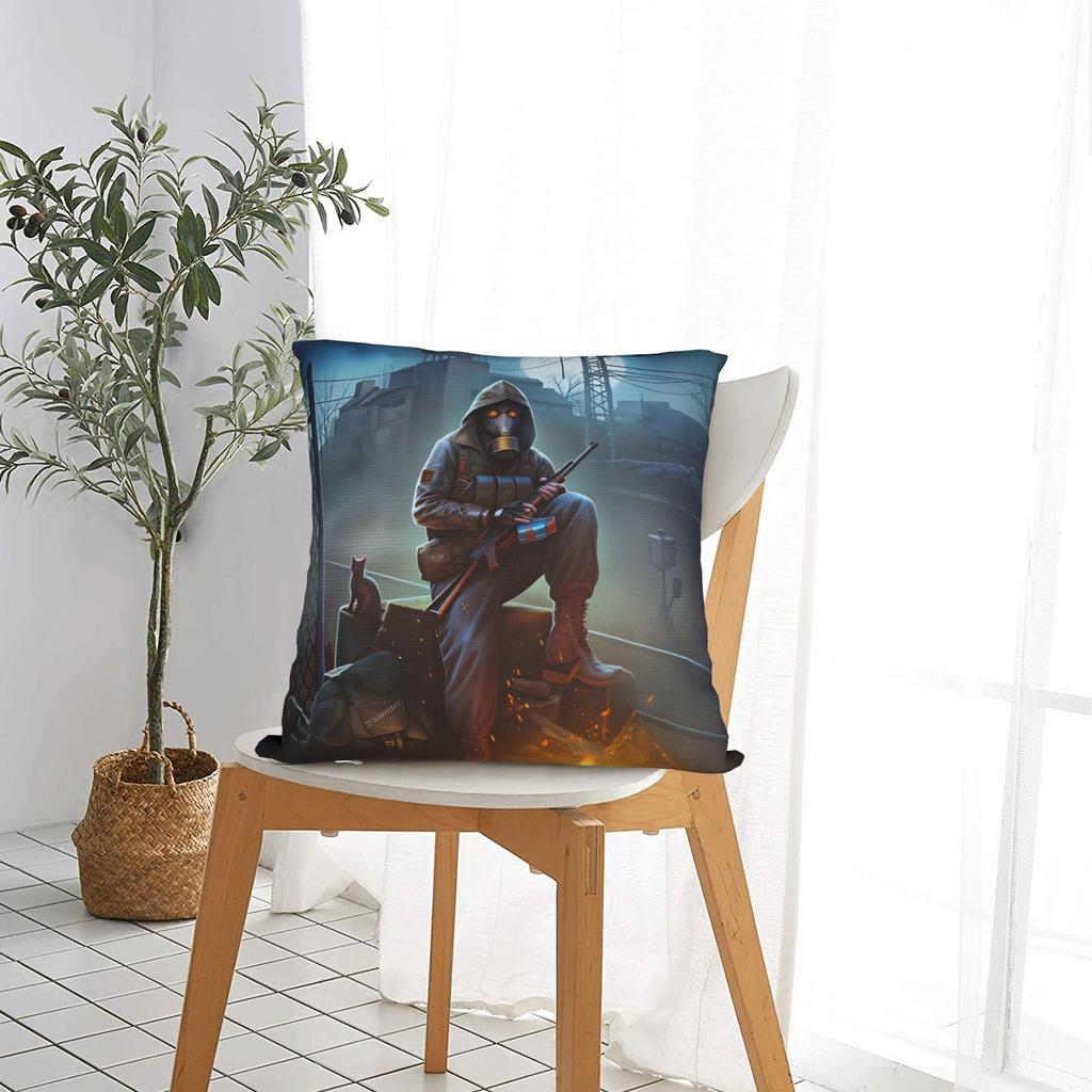 Stalker Game Pillow Cover Cute Funny Pillow Case For Couch Sofa Bedroom Design Pillowcases Gift