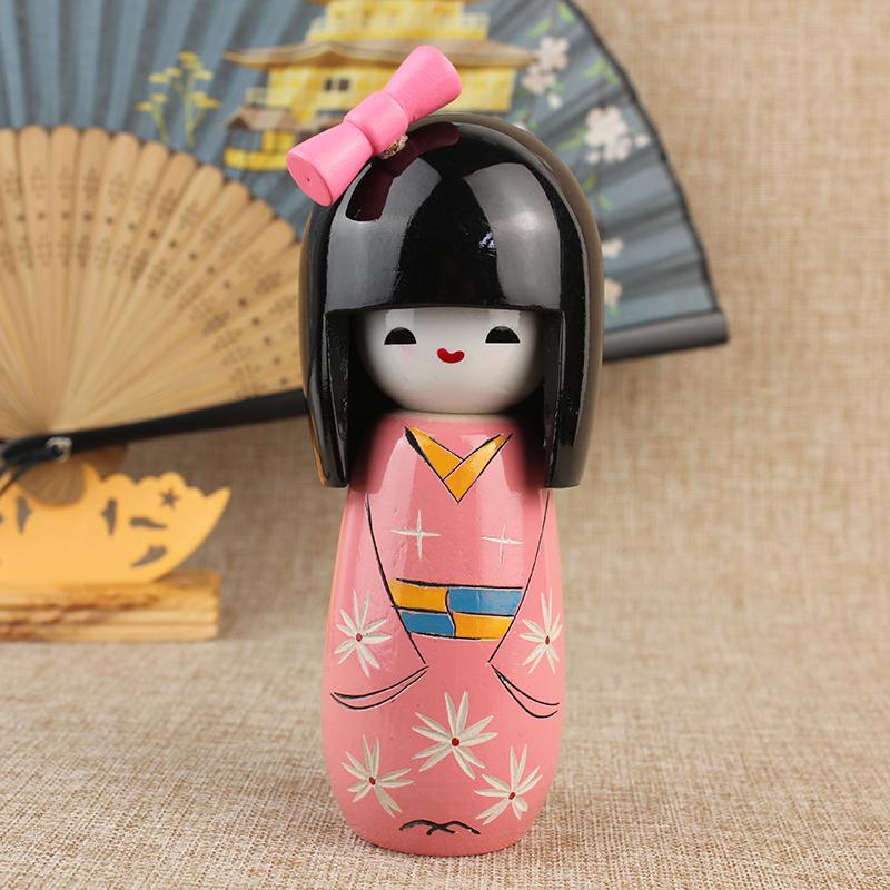 Japanese Puppet Doll Kimono Sakura Cartoon Dolls Home Decoration Cuisine Sushi Restaurant Ornament Girl Cute Desktop Gift 1/3Pcs
