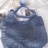 Flat Fiber Craft Cord for Crochet Weaving and Bag Making, Cotton Straw Ribbon Weaving Rope for Handmade Daily Work Use
