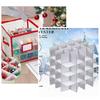Convenient 64-Compartment Christmas Decoration Ball Storage Box Foldable Multi-Functional Storage Bag with Dividers Organizer