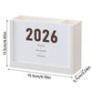 Self-discipline Plan 2026 Desk Calendar Multicolor Plastic Makeup Brush Holder Two Grids Multi-Function Pencil Container Office