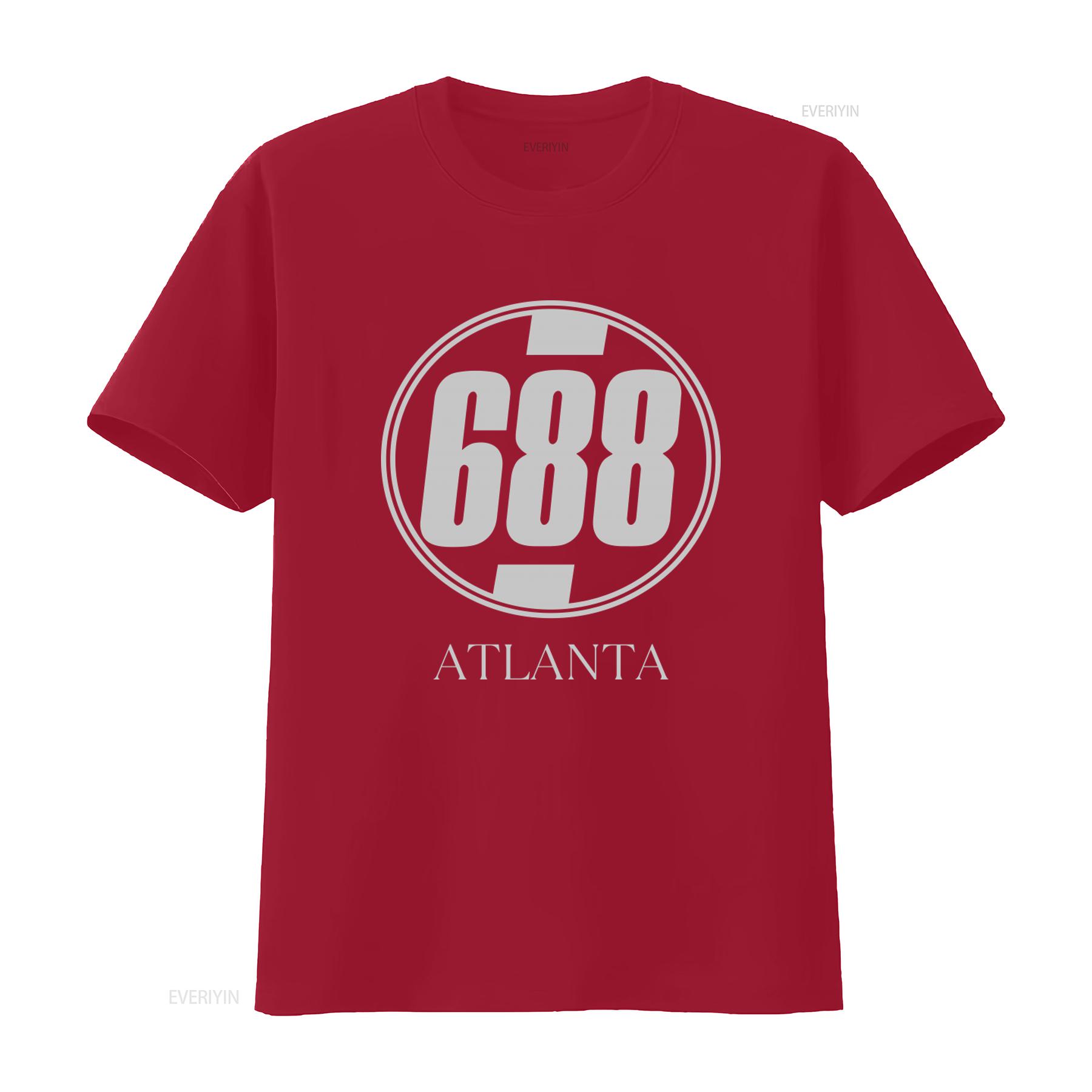 Vintage 688 Atlanta T shirt Inspired by Clueless Movie Worn Josh Paul Rudd vintage Washed Casual Stretched graphic Slightly S