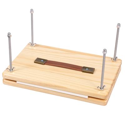 Book Press Bookbinding Wooden Book Binding Press Tool Portable Paper Press Machine for Photo Album Card Commemorative Album