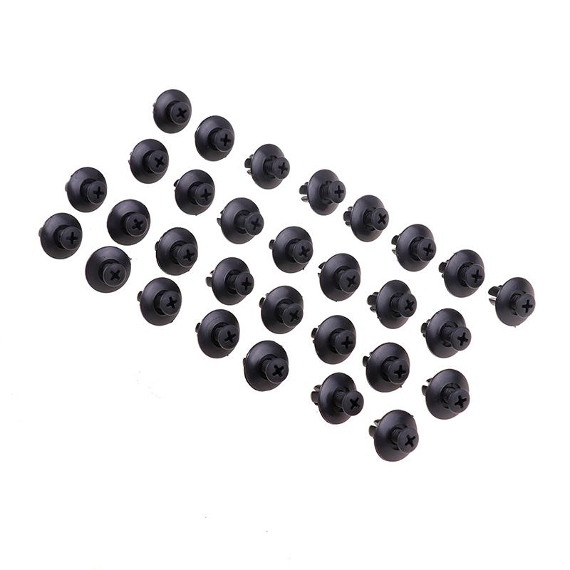 50Pcs Universal Car Bumper Fender 8Mm Hole Plastic Rivets Fastener Screw