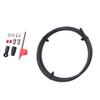 Hydraulic Disc Brake Hose Kit 6.6FT Rubber Metal Hydraulic Disc Brake Hose Fitting Kit for HRD Red