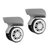 2 Stück Trolley-Rollen, Ersatz-Hochleistungsrollen für Gepäckbox, Koffer, 360-Grad-Schwenksatz, leises Rad