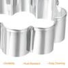 uxcell Set of 1 Stainless Steel Silver Tone Double Flower Cookie Cutter, 1" x 3