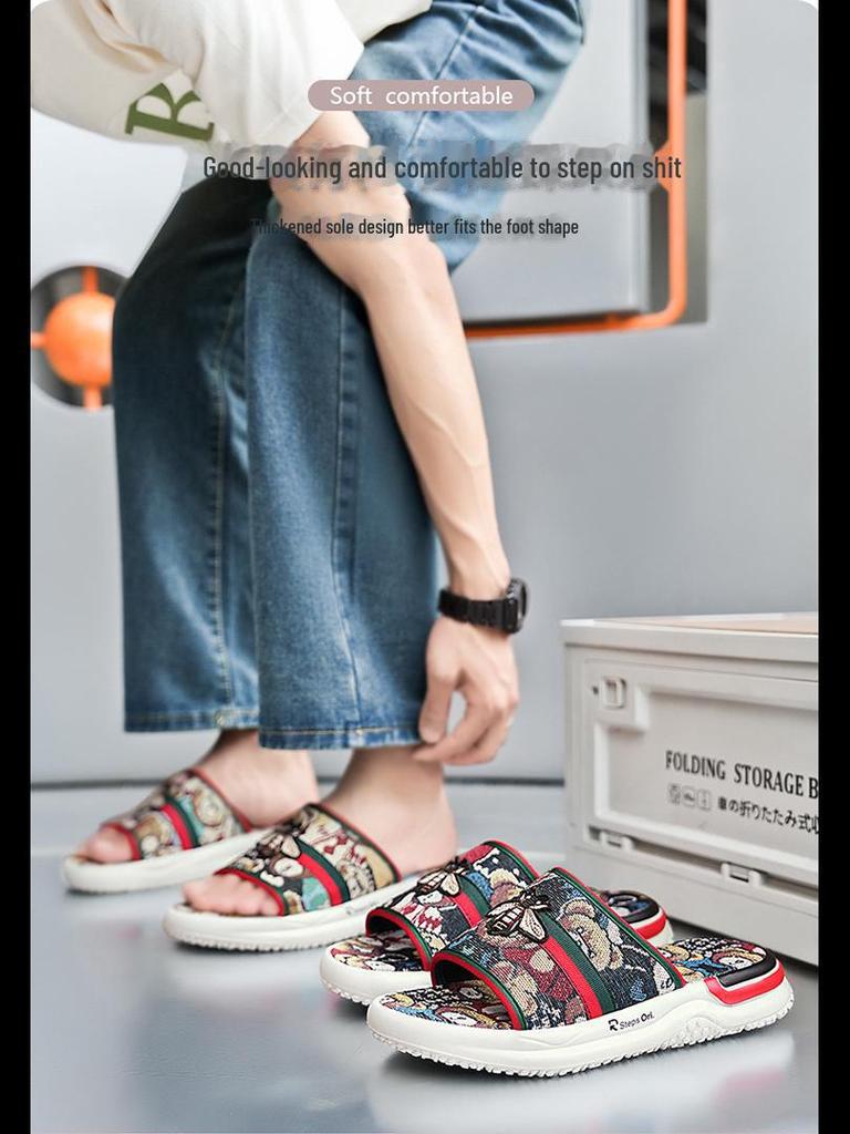 Pánské stylové letní sandály s měkkou podrážkou: Odolný, pohodlný a ideální pro vnitřní/venkovní použití.