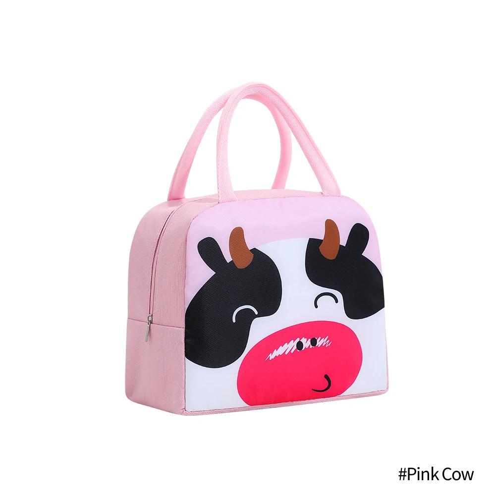 Cute Cartoon Animal Tote Insulated Thermal Lunch Bag Cute Cartoon Picnic Food Storage Lunch Box Cooler Bags