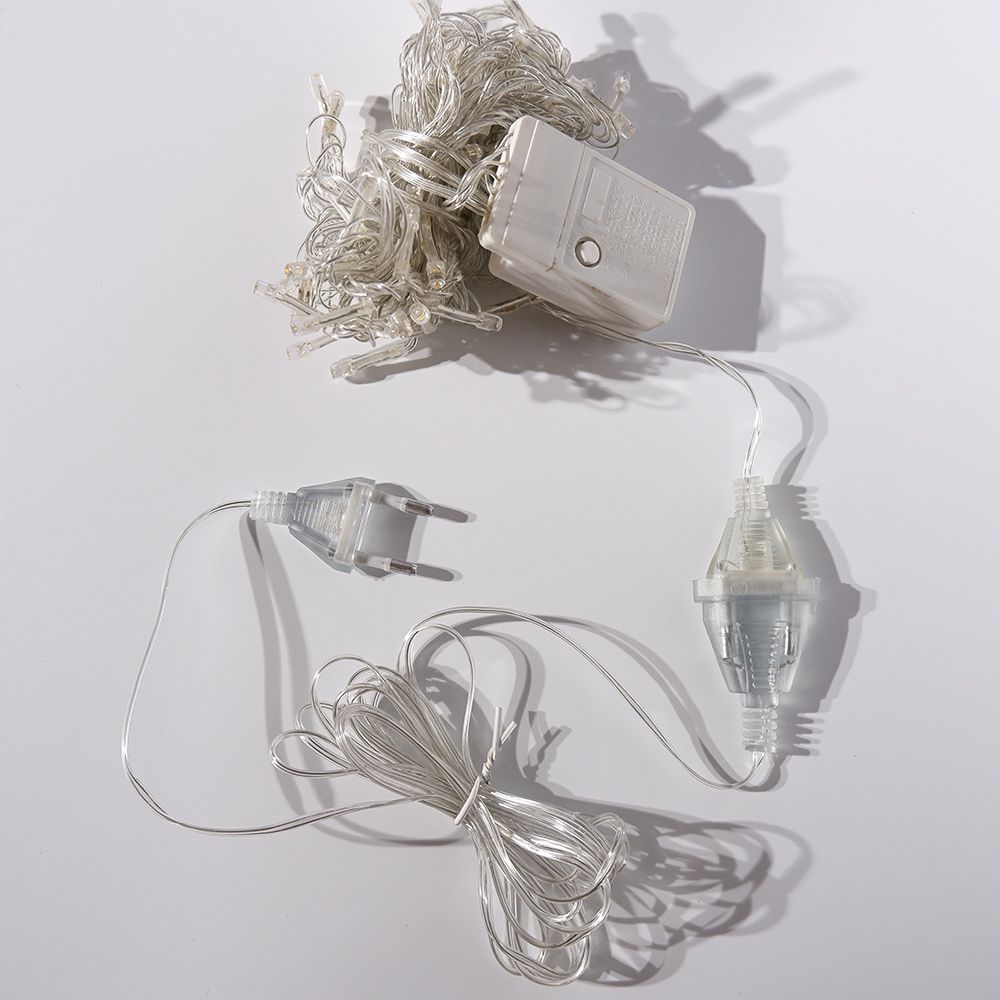 Lights Power Extension Cord Extender Wire Light String Extension Cord Transparent Extension Cable
