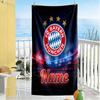 Fc Bayern München Galaxy Frame Customized Name Beach Towel Quick-Dry Soft Microfiber Suitable for Swimming Gym Camping Yoga Vacation