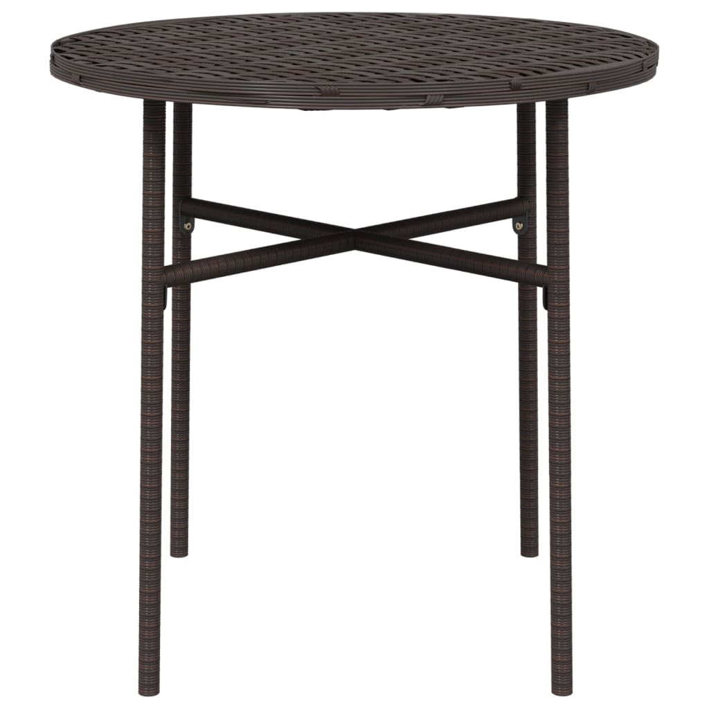 Vidaxl Stolik Herbaciany, Brązowy, 45 Cm, Polirattan