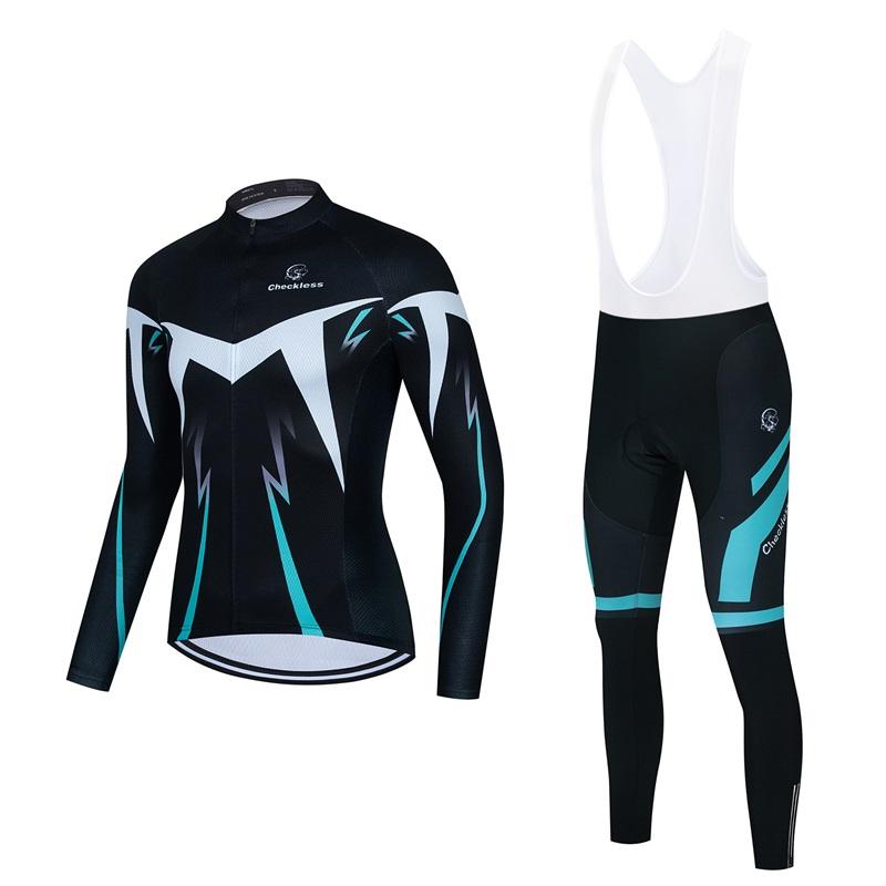 2022 Νέα Ουρανί Μπλε Μαύρη Φόρμα Ποδηλασίας Βουνού Άνοιξη και Φθινόπωρο Μακρυμάνικη Αντηλιακή Φόρμα για Πατινάζ με Ρόλερ Φόρμα Ποδηλασίας Δρόμου