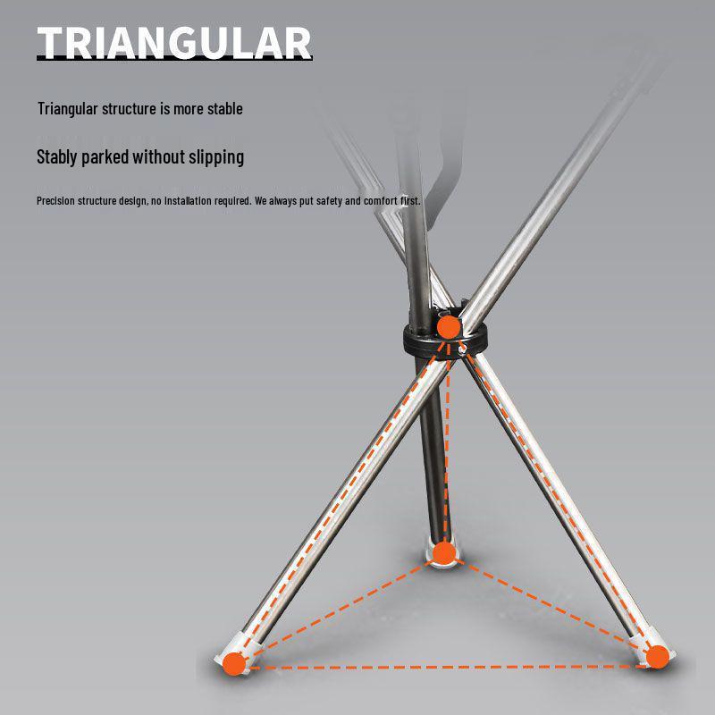 Collapsible Anti-Fall Crutch Stool: Lightweight, Thickened, Triangular Design, Telescopic, Portable, Foldable & Sit-Friendly.