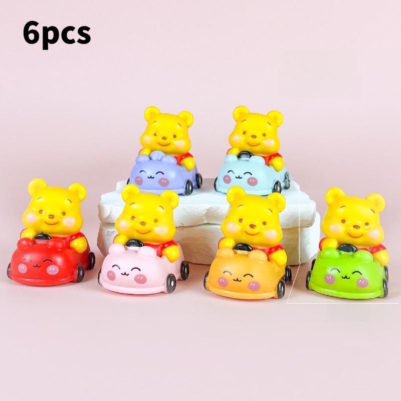 

Pooh Bear Pvc Cartoon Collectible Figure With Assembly For Kids And Fans Car Bear