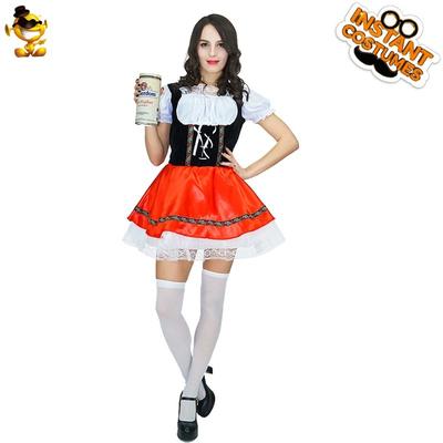 Adult Women's Beer Party Costumes, Oktoberfest Girls Cosplay Stage Costumes