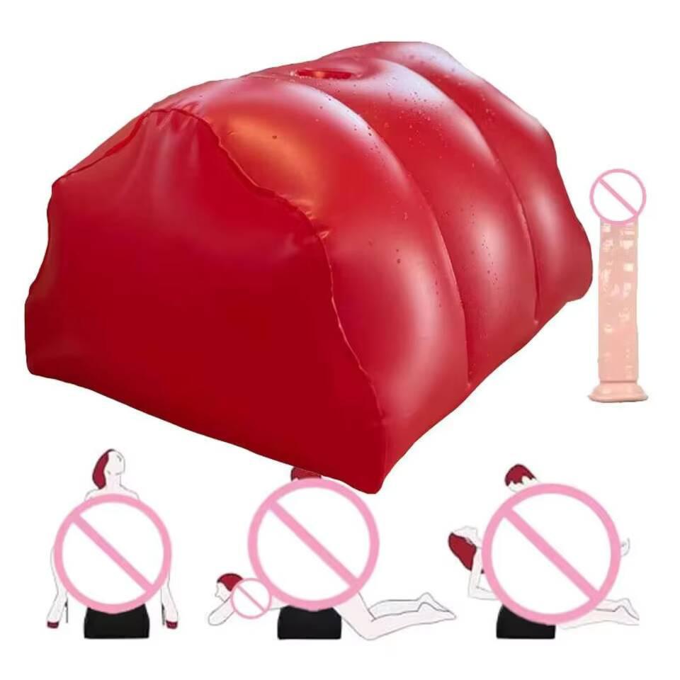 PVC Inflatable Sex Position Pillow Cushion Ramp Sofa Bed Adult Sex Toys For Woman Couples Sex Furniture With A Hole For Dildo