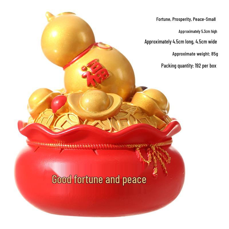 2026 Zodiac Horse Figurine: Get Rich New Year Ornament for Home or Office Display