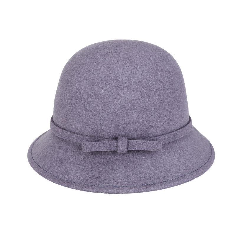 2025 Women’s Pure Wool Felted Cloche Hat Winter Warm Bowl Cut Bucket Cap for Outdoor Chic Autumn Winter Fashion