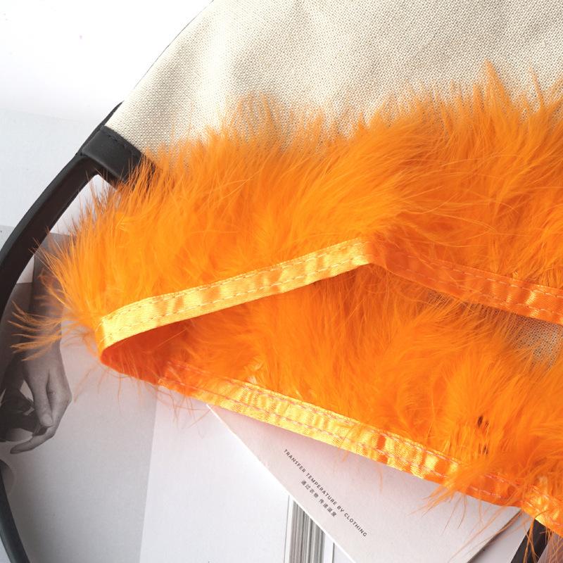 Color Blood Vessel Fleece Feather Cloth Edge Cloth Strip Fleece Cloth Belt Clothing Accessories Diy Car Non-Slip Mat Decorative Material