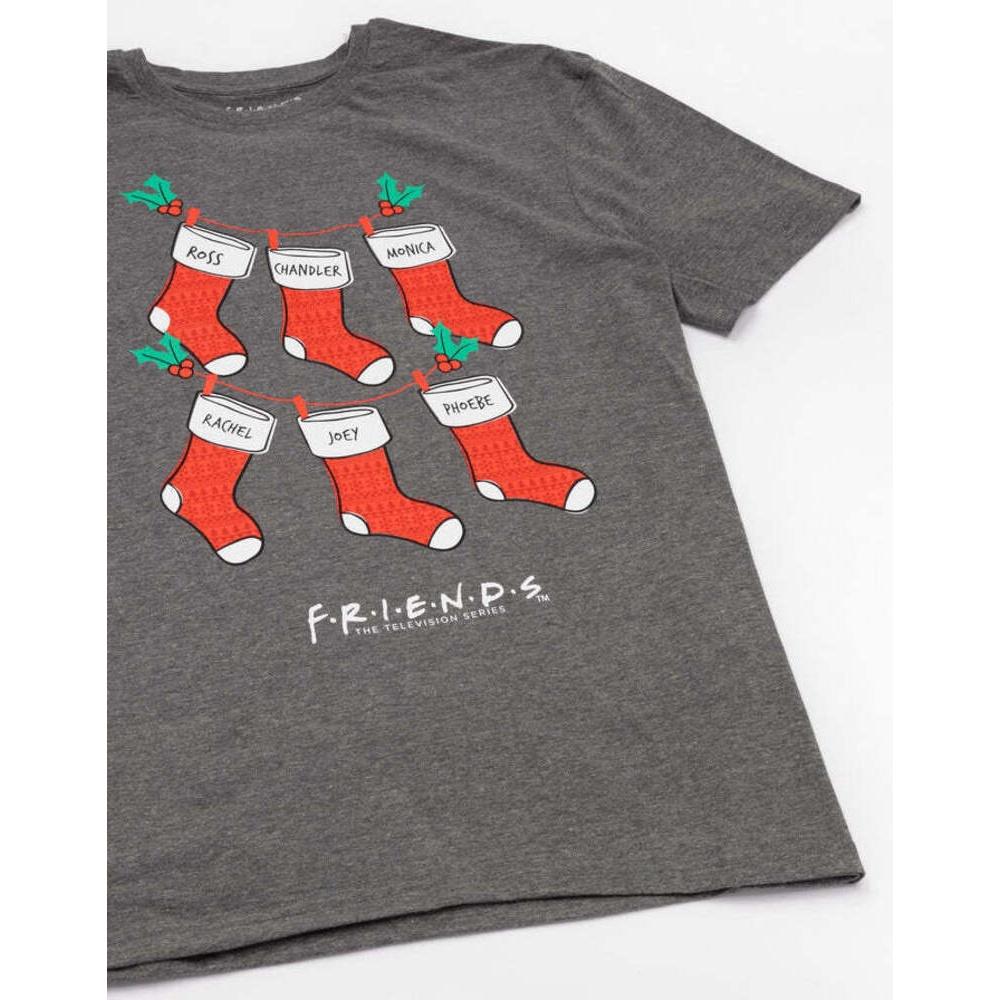 Friends Womens/Ladies Stocking Christmas T-Shirt