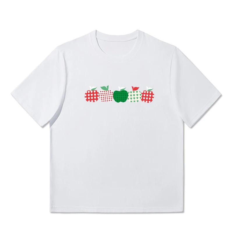 

2024 Summer New Trendy Brand Cotton Short Sleeve Versatile Casual Trend Tops for Couples with T-shirts for Men and Women XL