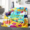 1Pc Simpsons Family Adventure Blanket Soft Throw Blanket For Home Bedroom Bed Sofa Travel Office Solid Christmas Blanket