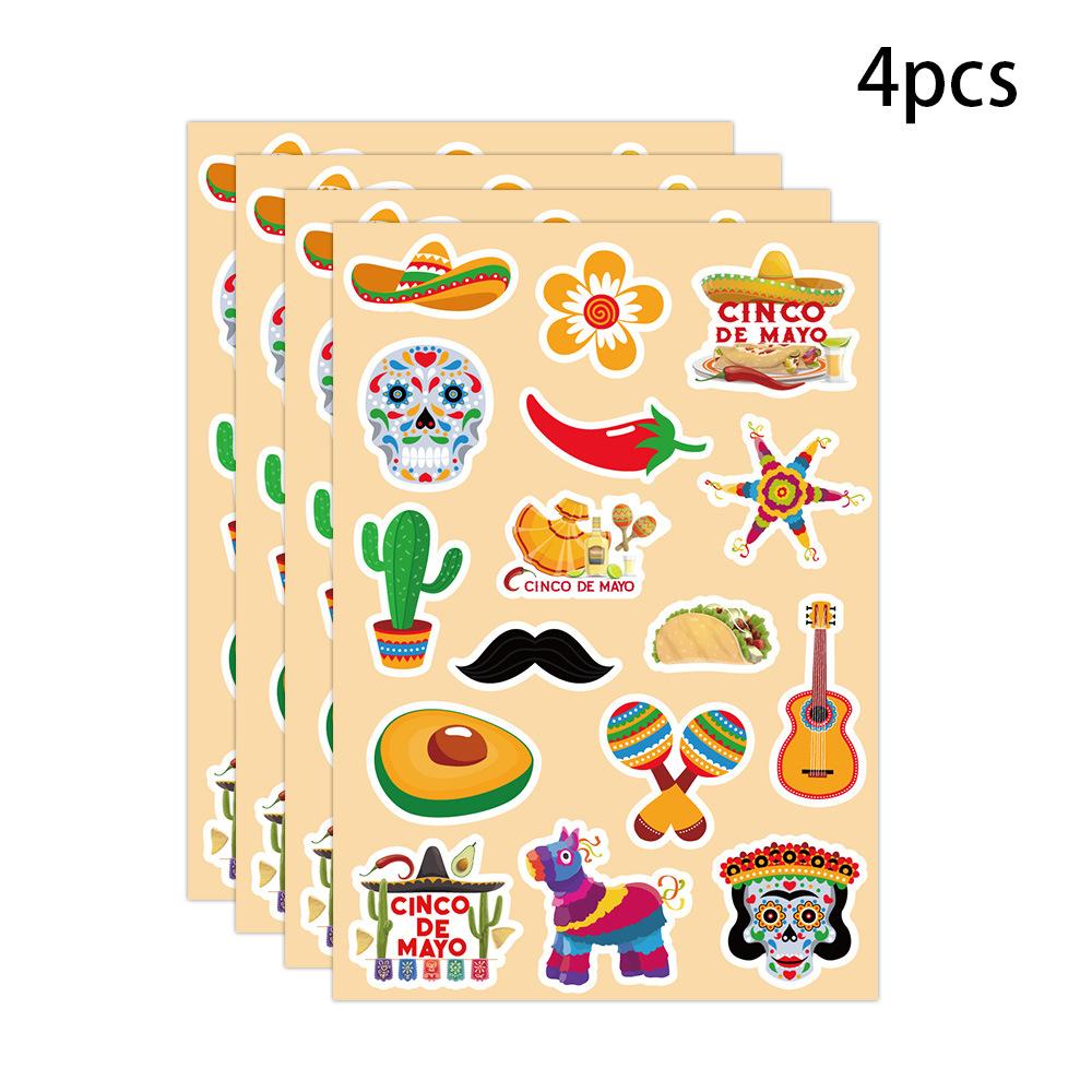 Mexican Party Stickers & Tags - Luggage, Notebook, DIY Cartoon Graffiti Decoration Stickers, Home Decoration