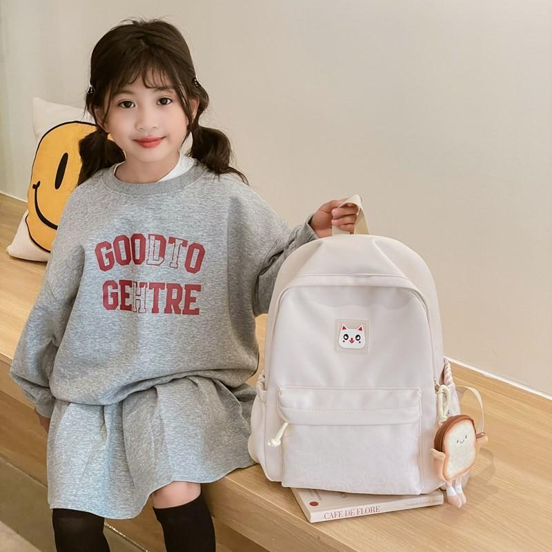 Cute And Stylish Pure Color Backpack For Boys And Girls Perfect For Kindergarten Use