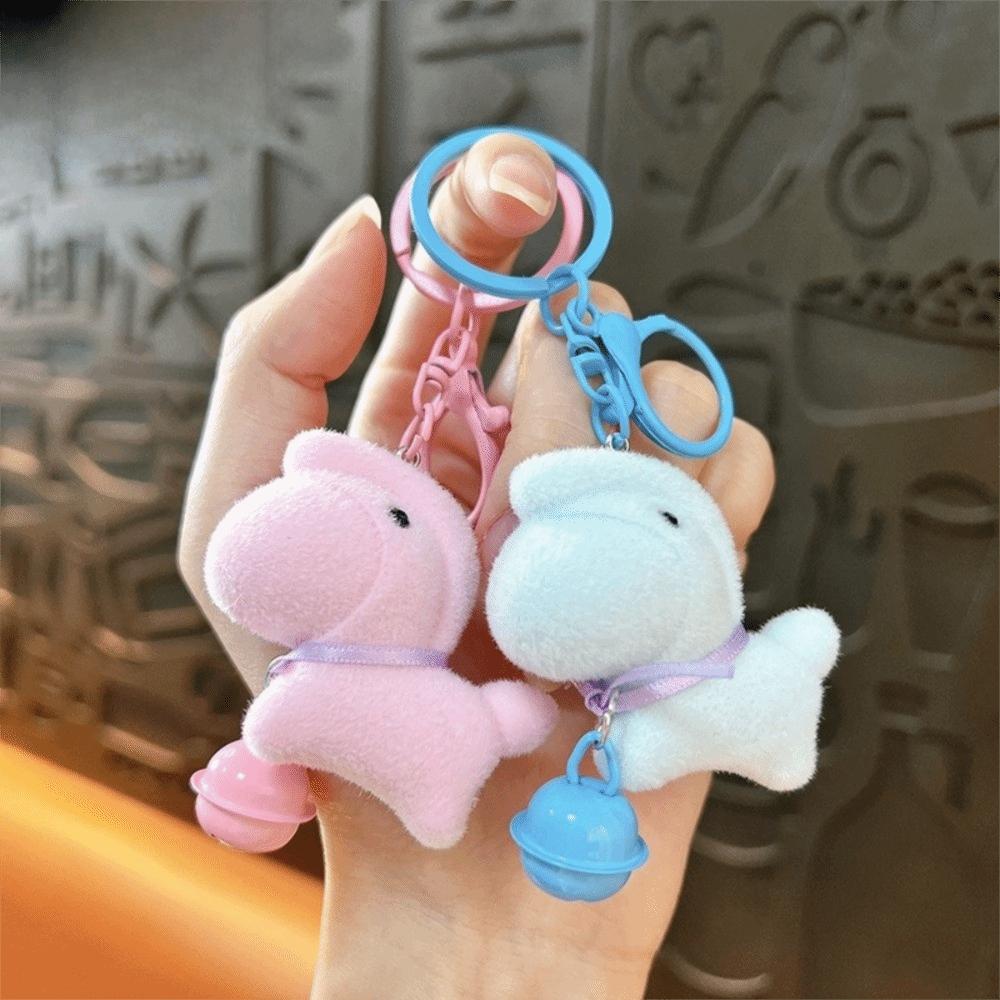 Flocking Year of the Horse Keychain Cartoon Pony Bag Charm Interesting Zodiac Pendant  Decoration