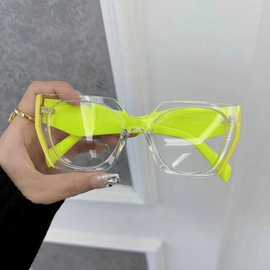 Modische Luxuriöse Quadratische Brillengestelle Damen Herren Transparent Klar Marke Designer Optisch Schönes Gestell Oculos