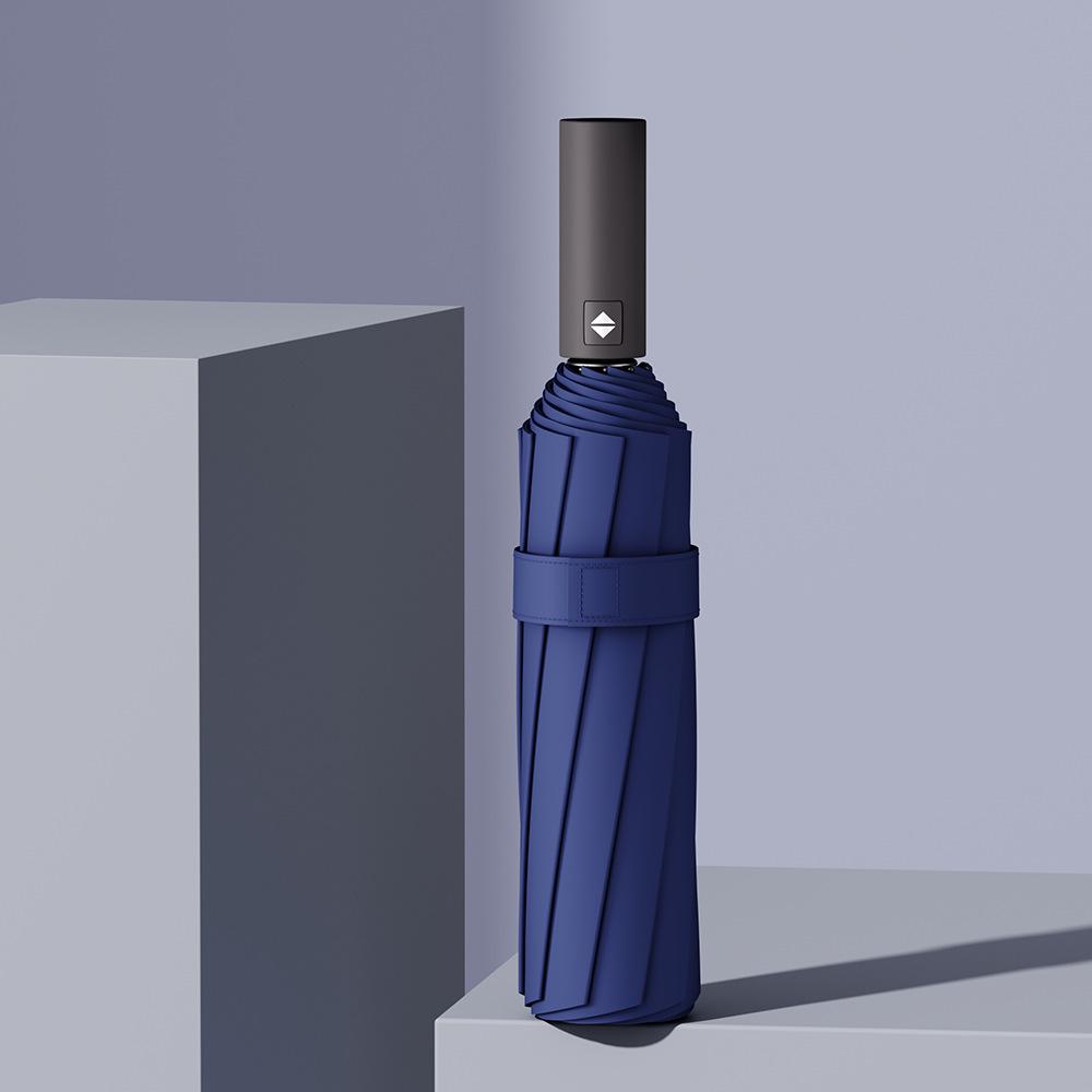 Automated 24-Bone Folding Umbrella, High-Grade Men's Dual-Use for Sun and Rain