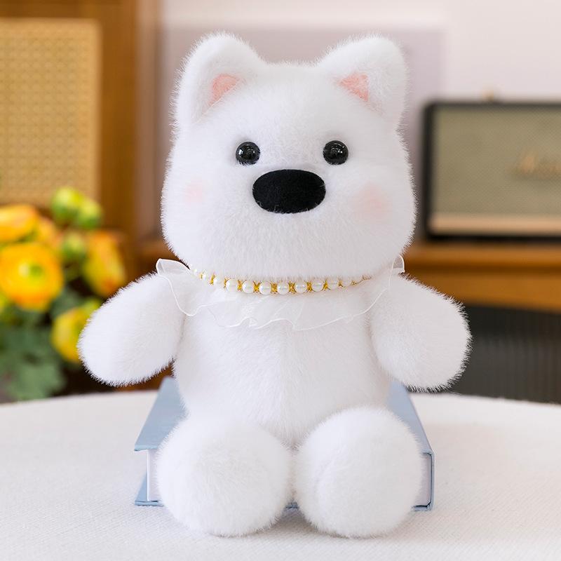 Small Animal Plush Toy Pearl Running Series Eight-inch Three-cat Cat Doll Cute Pet West Highland Doll