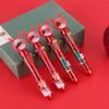 1pc For Christmas Gift Ballpoint Ten Color Pen Santa Claus Stationery Decor Merry Christmas Home Xmas Ornament Pen Holiday Ballpoint Pen Cute Press St