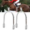 2pcs Aluminum Alloy Chrome Plated Spurs Lightweight Women Spurs Equestrian Spurs  Beginner Use
