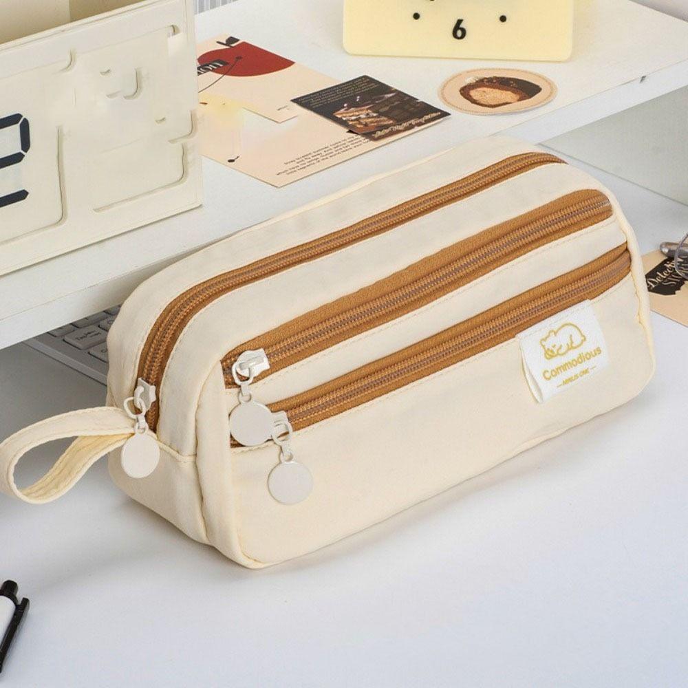 Simple Pencil Case Large Capacity Pencil Storage Bag Stationery Pen Bag  School Supplies