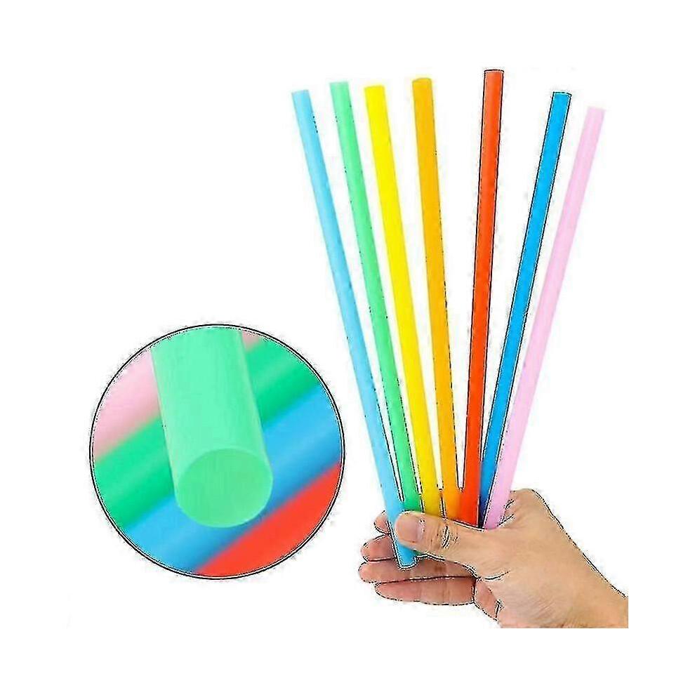 (1000PCS) 300/500/1000pcs 10.3in Jumbo Straws Smoothie Straws Milkshake Straws Extra Wide Extra Long Assorted Bright C