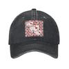 Casino Nights Red Queen Of Hearts Baseball Caps Denim Hats Adjustable Casquette Streetwear Baseball Cowboy Hat for Unisex Women