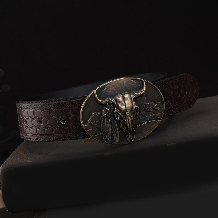 Bull Head Buckle for Teens Men’s Belt Metal Buckles for Pants Cool Clothing Accessories Vintage Adult Waistband Buckle