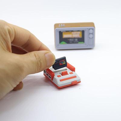 1 Piece 1/12 Dollhouse Simulation Miniature Nostalgic Tv Game Console Model Living Room Scene Decoration Doll Accessories Toys