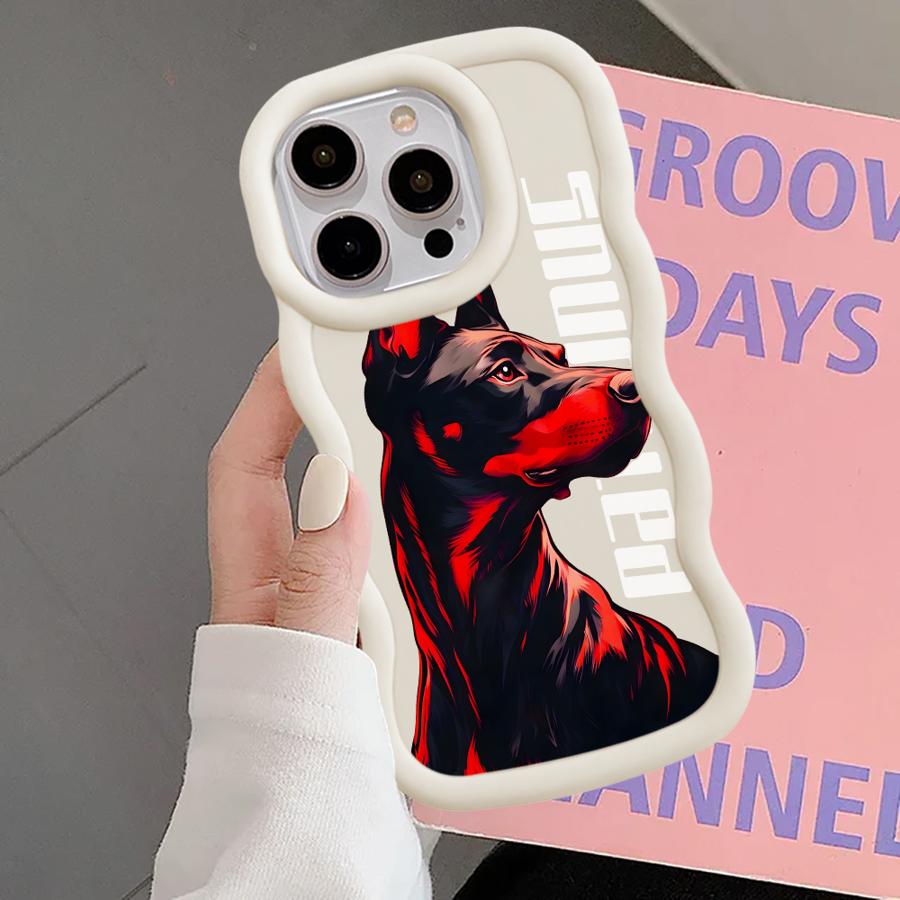 

Cool Dog Case for iPhone 11 14 15 Plus 13 XR 16 Pro Max 8 12 17 Air Soft Phone Cover iPhone 14 Pro Max