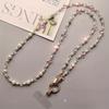 1PC Women's Elegant Beaded Phone Strap,Adjustable Sparkling Polypropylene Lanyard, Fashion Cell Phone Wrist Strap for Daily Gift