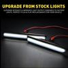 For 2004-08 Acura TL S Type Style 4PCS Smoked + F R White LED Side Marker Lights