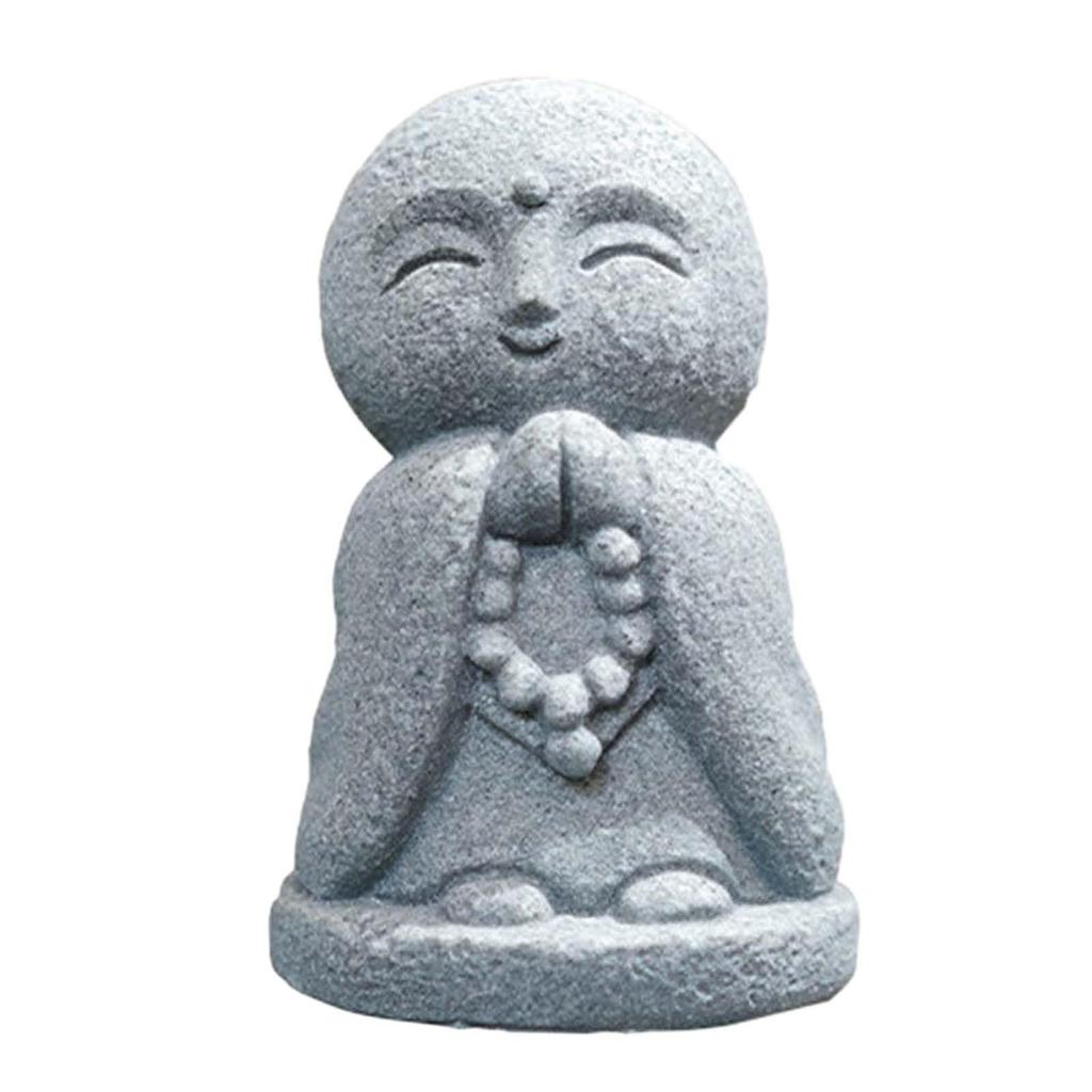 Zen Buddha Sculpture Creative Fish Tank Ornament Resin Figurine Aquarium Decor for Room Bedroom Landscape Fountain Outdoors