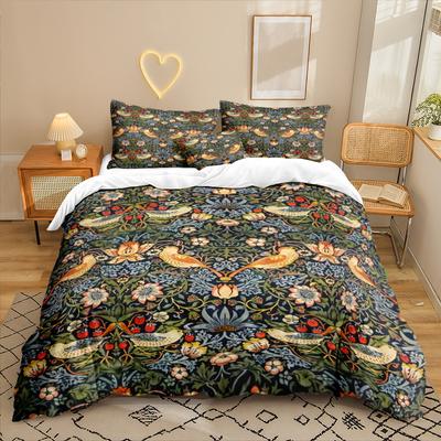 Flower Series 3D Digital Printing Three-Piece Bedding Kit Bed Sheet Quilt Cover
