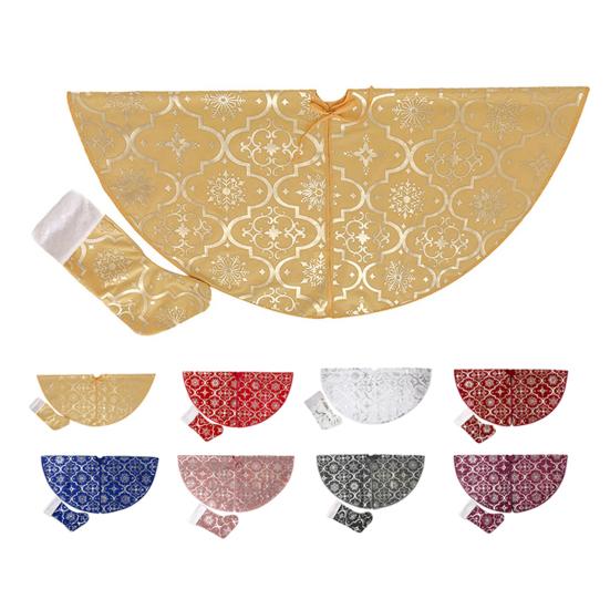 Tree Skirt Base Unique Lightweight Long Lasting Tree Mat Beautiful Snowflake Pattern Tree Carpet Tree Carpet Christmas Decor