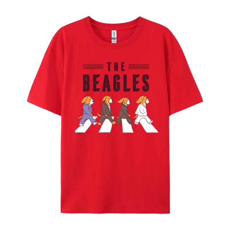 The Beagles Dog Tshirt Vintage Animals Lovers Retro Style TShirt 100 Cotton Breathable Cloth Tees Tops S
